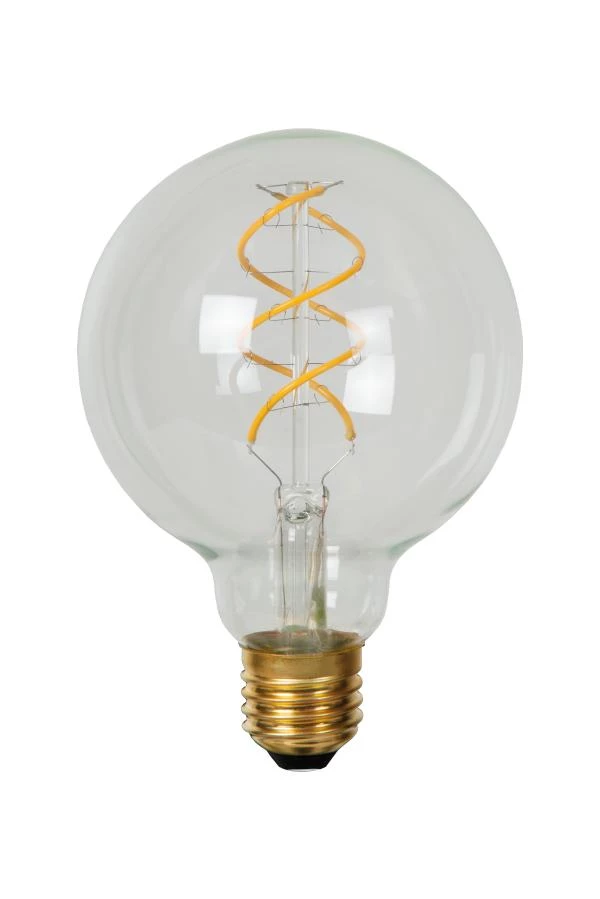 Lucide G95 - Glühfadenlampe - Ø 9,5 cm - LED Dim. - E27 - 1x4,9W 2700K - Transparent - AUSgeschaltet